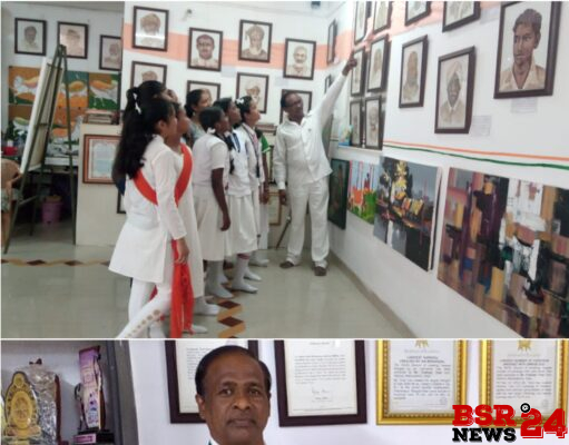 १५ ऑगस्टला चित्रकार प्रल्हाद ठक यांच्या वरोरा येथील कलादालनात स्वरक्ताने काढलेल्या चित्रांचे प्रदर्शन.