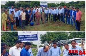 जीएमआर वरोरा एनर्जी लिमिटेड कंपनी तर्फे मजरा (खु.) येथे वृक्षारोपण कार्यक्रम.