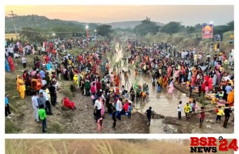 छठिवर्तीयो ने डूबते सूर्य को दिया अर्घ्य।।